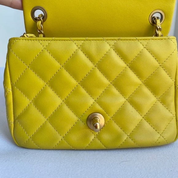 Authentic Chanel CoCo Crush Mini Bag Yellow - Picture 16 of 16